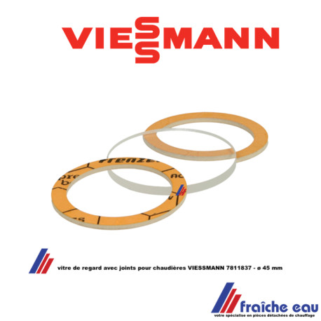 vitre de regard avec joints pour chaudières VIESSMANN 7811837