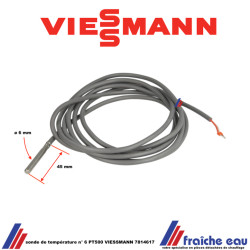 sonde de température de collecteur n°6 PT500 pour chaudières VIESSMANN art: 7814617