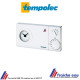 thermostat mural horloge  à aiguilles sur piles,  cadran réversible avec cavaliers de programmation ,  raccordement 2 fils, 