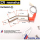 bloc électrode d'allumage et ionisation avec joint et câble CALENTA REMEHA S 100890, ontstekingen ionisatie elektrode CALENTA