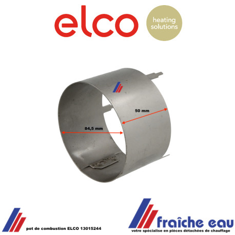 pot de combustion ELCO 13015244, canon de recirculation