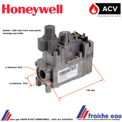 bloc gaz HONEYWELL V4600D1027 pour chaudière ACV art: 53439303