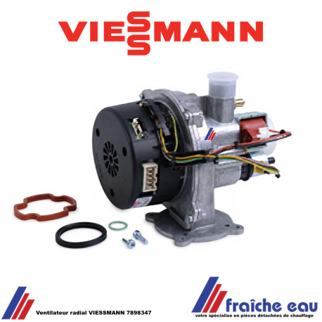 ventilateur, turbine radial VIESSMANN 7898347 pour chaudière Vitodens