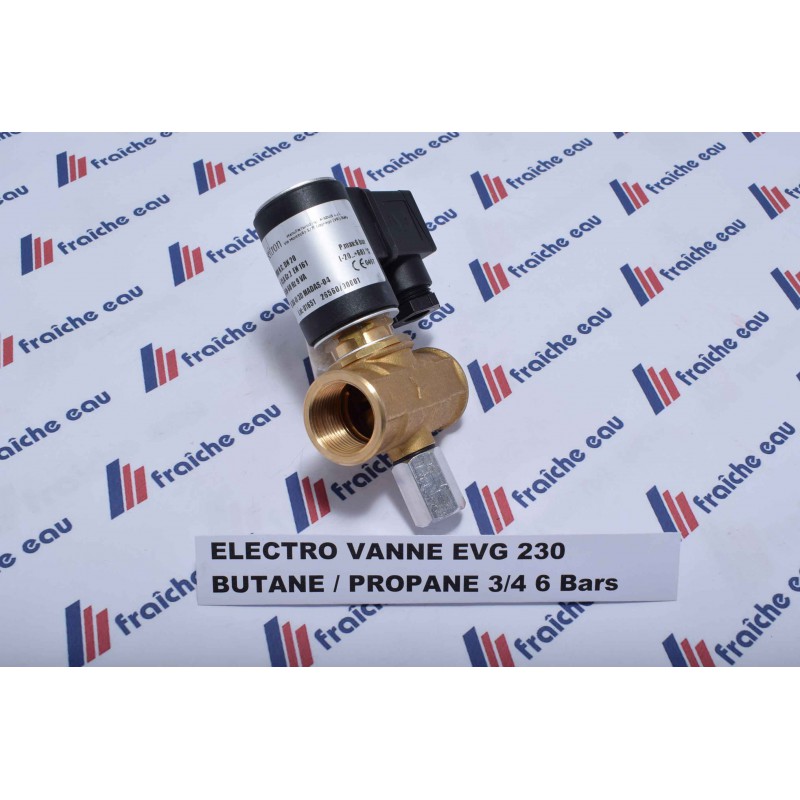 electrovanne gaz butane - propane à réarmement manuel EVG 06